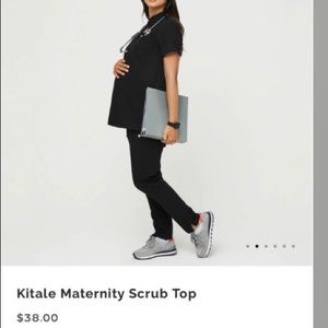 Figs Kitale Maternity Scrub Top - XXS - Black